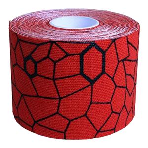 TheraBand Kinesiology Tape Cotton 2"x16.4' Red/Black Ea