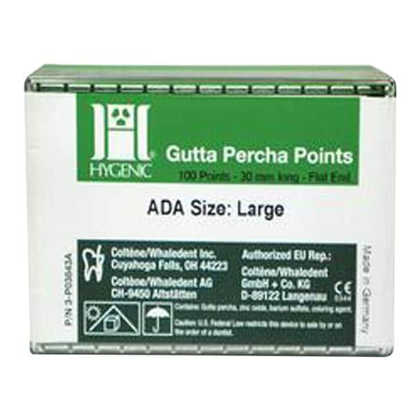 Hygenic Machine Rolled Gutta Percha Points 5Vls/Bx