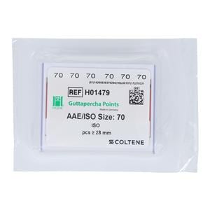 Hygenic Machine Rolled Gutta Percha Points Size 70 Pink 5Vls/Bx