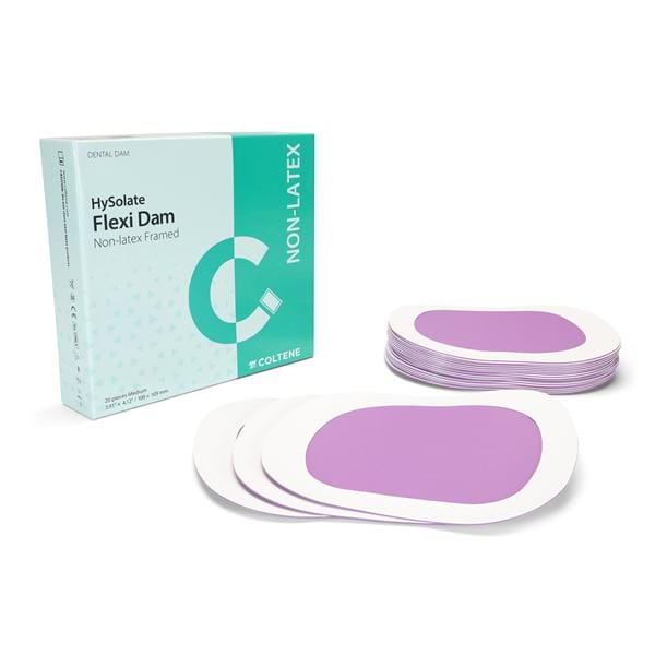 HySolate Flexi-Dam Preframed Rubber Dam Not Made With Natural Rubber Latex Prpl