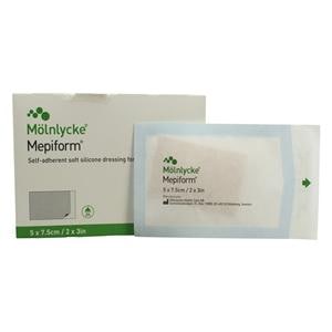 Mepiform Silicone Gel Scar Dressing 2x3" Sterile Sheet Thin, 5 BX/CA