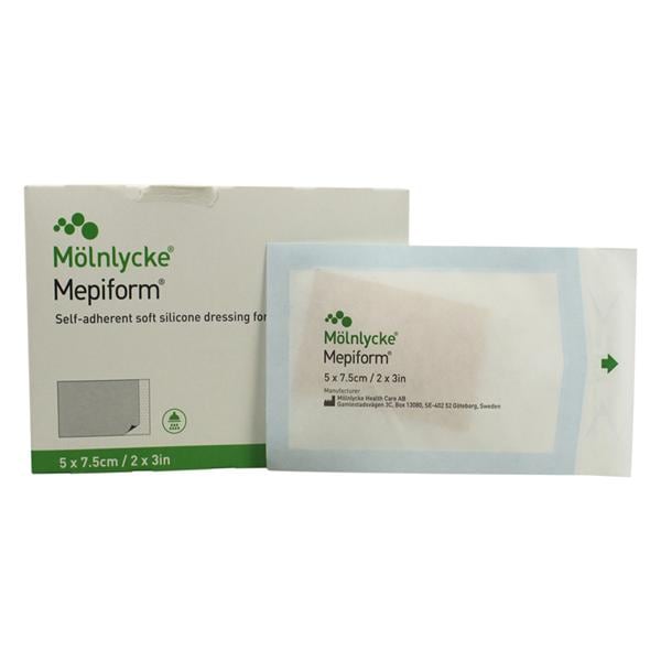 Mepiform Silicone Gel Scar Dressing 2x3" Sterile Sheet Thin, 5 BX/CA
