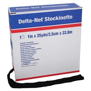 Delta-Net Orthopedic Stockinette Black 1"x25yd