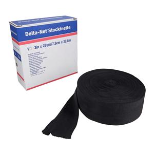 Delta-Net Orthopedic Stockinette Black 3"x25yd
