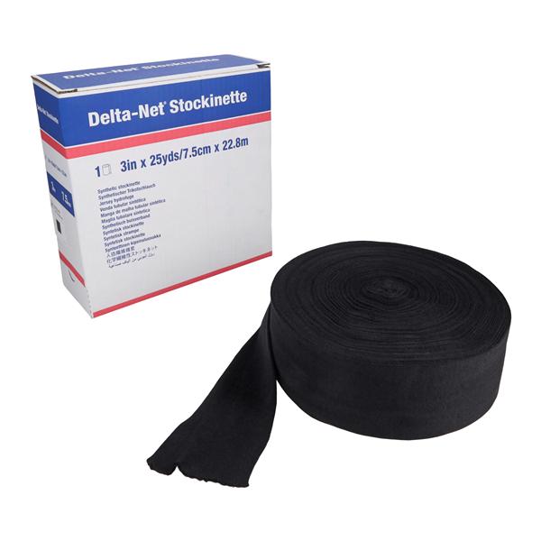Delta-Net Orthopedic Stockinette Black 3"x25yd