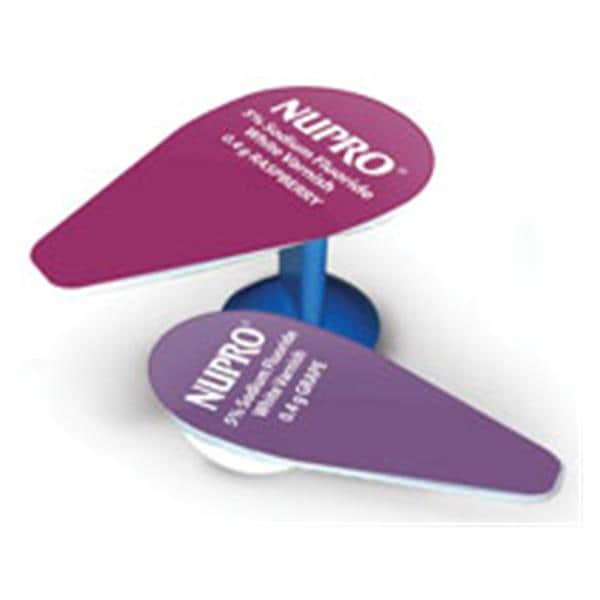 NUPRO Fluoride Varnish Unit Dose 5% NaF 0.4 mL Raspberry White 500/Bx