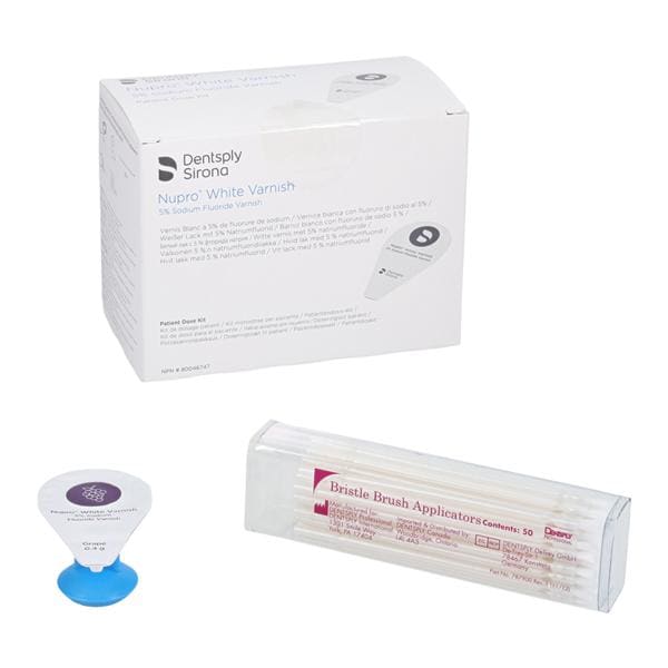 NUPRO Fluoride Varnish Unit Dose 5% NaF 0.4 mL Grape White 50/Bx, 4 BX/CA