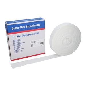 Delta-Net Orthopedic Stockinette White 2"x25yd, 2 RL/CA
