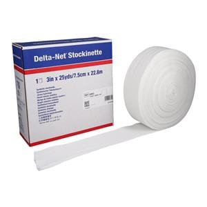 Delta-Net Orthopedic Stockinette White 3"x25yd, 2 RL/CA