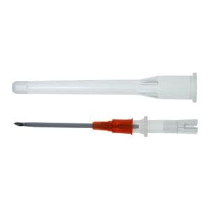 Jelco Peripheral IV Catheter 14 Gauge 1-1/4" Orange Straight Ea, 50 EA/BX