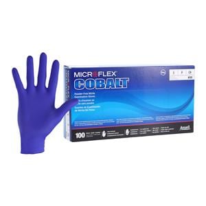 MICROFLEX Cobalt Nitrile Exam Gloves Small Blue Non-Sterile 100/Bx