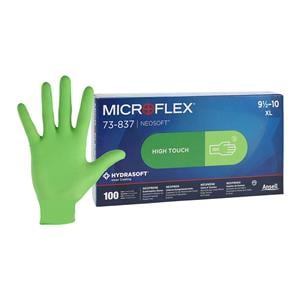 MICROFLEX Neosoft Neoprene Exam Gloves X-Large Green Non-Sterile 100/Bx