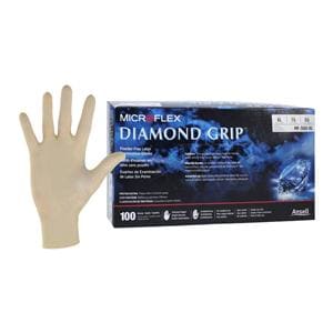 MICROFLEX Diamond Grip Latex Exam Gloves X-Large Natural Non-Sterile 100/Bx
