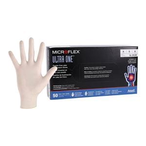 MICROFLEX Ultra One Latex Exam Gloves Medium Natural Non-Sterile 50/Bx