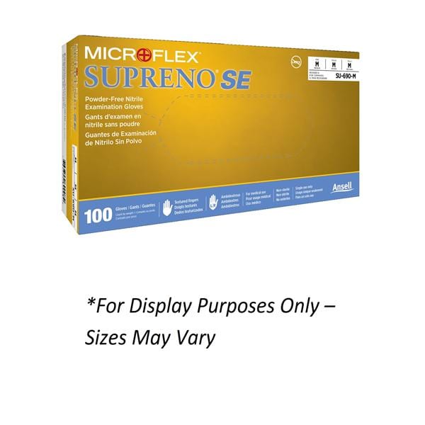 MICROFLEX Supreno SE Nitrile Exam Gloves Medium Violet Blue Non-Sterile 100/Bx