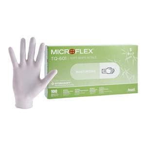 MICROFLEX Soft White Nitrile Exam Gloves Small White Non-Sterile 100/Bx