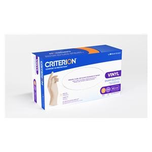 Criterion Vinyl Exam Gloves Medium Standard Clear Non-Sterile
