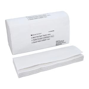 Towel Multifold Disposable Recycled 1 Ply 9.5 in x 9.25 in White 4000/Ca