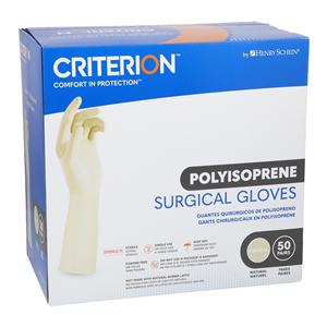 Criterion Polyisoprene Surgical Gloves 5.5 Natural 50Pr/Bx