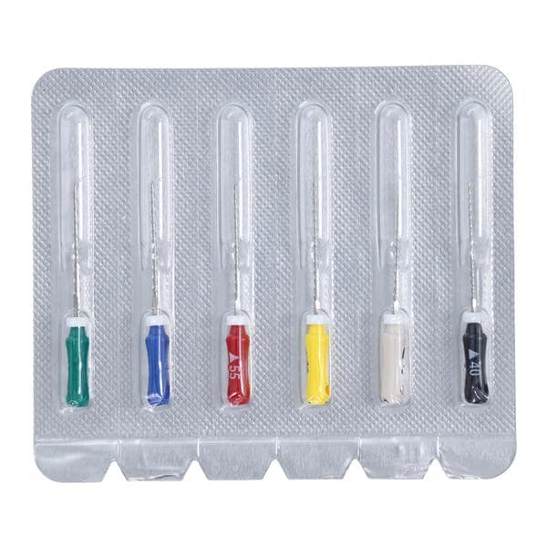 Maxima Hand K-Reamer 21 mm Size 40-70 Assorted 6/Pk