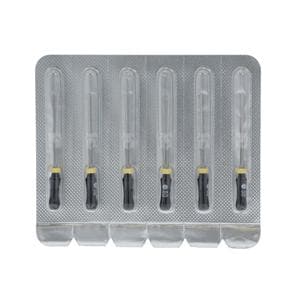 Maxima Hand Hedstrom Files 25 mm Size 80 Stnls Stl/Plstc Hndl Black 6/Pk