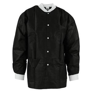 Criterion Protective Jacket SMS Small Black 10/Pk