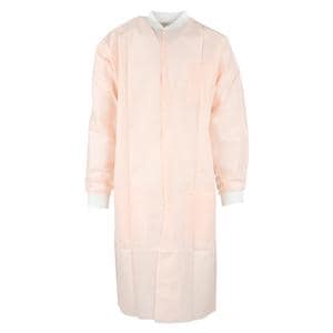 Criterion Protective Lab Coat SMS X-Large Light Pink 10/Pk