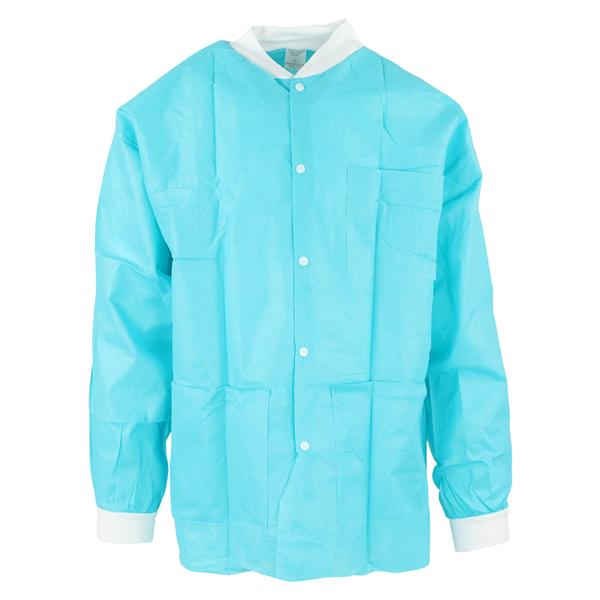 Criterion Protective Jacket SMS Large Teal 10/Pk