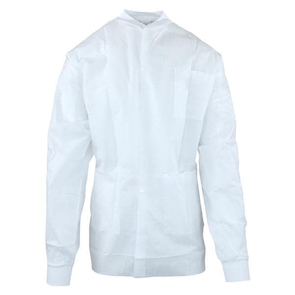 Criterion Protective Jacket SMS Large White 10/Pk