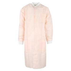 Criterion Protective Lab Coat SMS Medium Light Pink 10/Pk