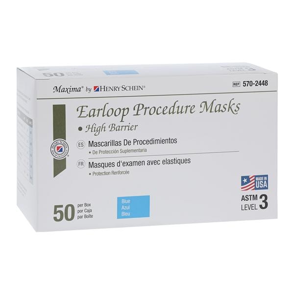 Criterion Mask ASTM Level 3 Blue Adult 50/Bx