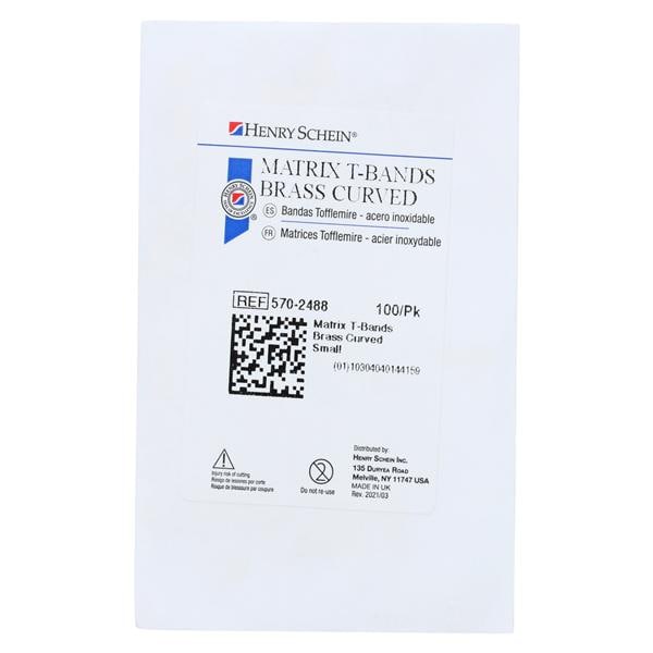 Curved T-Bands 0.002 in 100/Pk