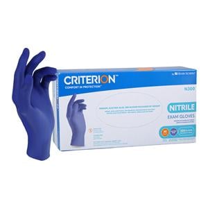 Criterion N300 Nitrile Exam Gloves Medium Electric Blue Non-Sterile 300/Bx