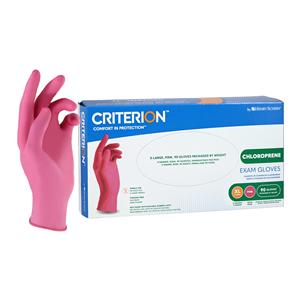 Criterion Chloroprene Exam Gloves X-Large Pink Non-Sterile 90/Bx
