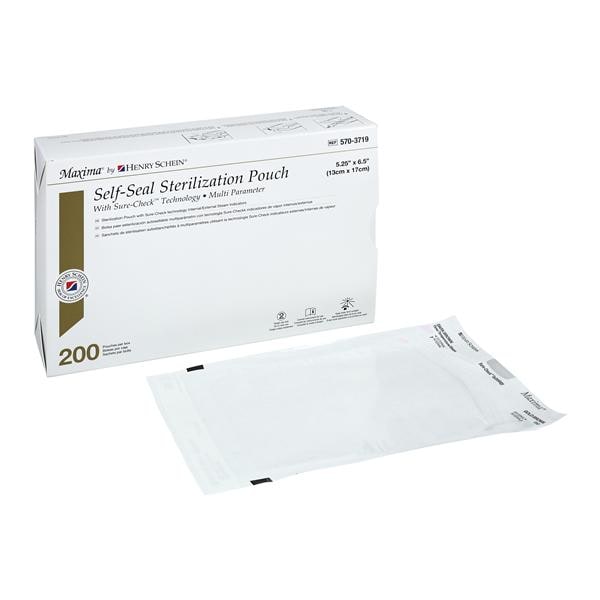 Sterilization Pouch Self Seal 5.25 in x 6.5 in 200/Bx