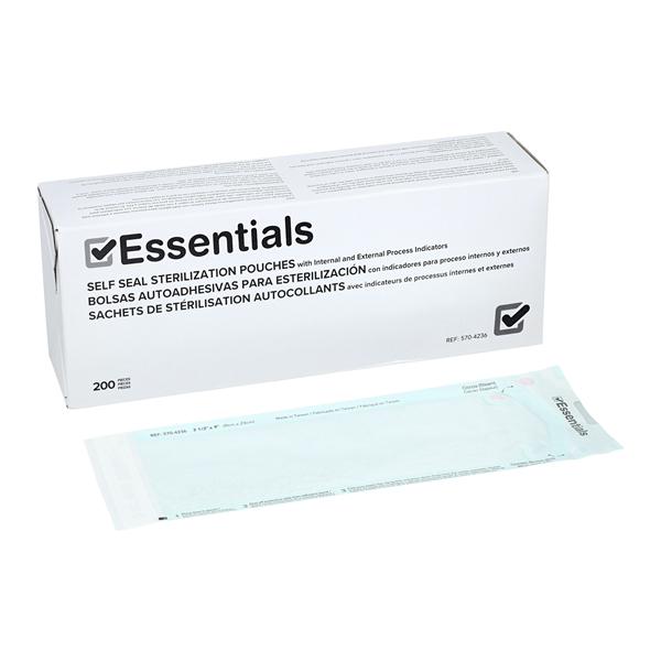 Essentials Sterilization Pouch Self Seal 3.5 in x 9 in 200/Bx