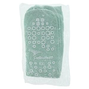 Patient Slippers Cotton/Terry In Green 2X Large 48/Ca