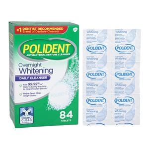 Polident Denture Cleanser Tablets 84/Bx