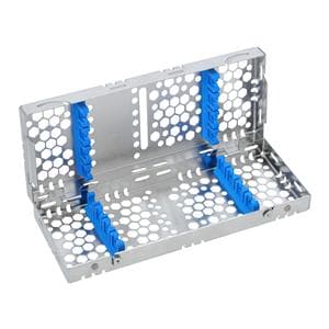 2-Tier Cassette 100% Stainless Steel Small Blue 8 Instruments Each