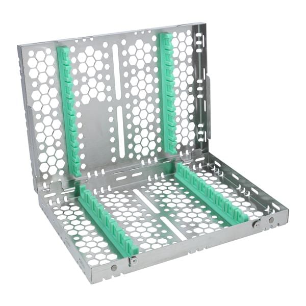 Double Sided Cassette 100% Stainless Steel M Light Green 16 Instruments Each