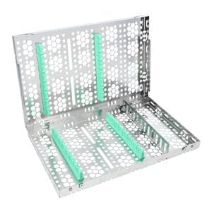 Double Decker Cassette 100% Stainless Steel M Light Green 16 Instruments Each