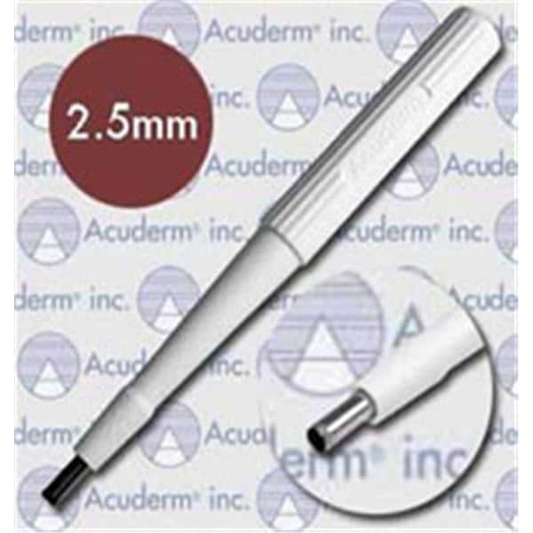 Acu-Punch Dermal Biopsy Punch 2.5mm Stainless Steel Blade Sterile Dsp 50/Bx