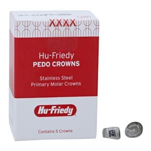 PEDO CROWNS Crowns Size LRD3 1st Primary Lower Right Molar Refill 5/Pk