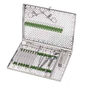 Signa Stat Instrument Cassette Stainless Steel Ocean Blue 12 Instruments Ea