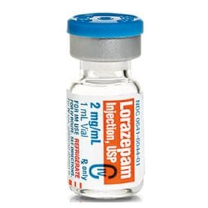 Ativan Injection 2mg/mL Vial 1mL 25/Package