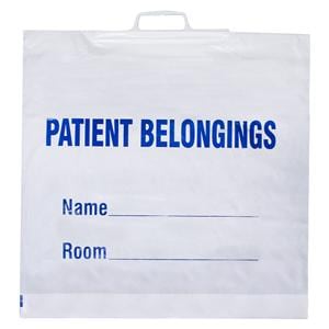 DawnMist Patient Belongings Bag White 20x23
