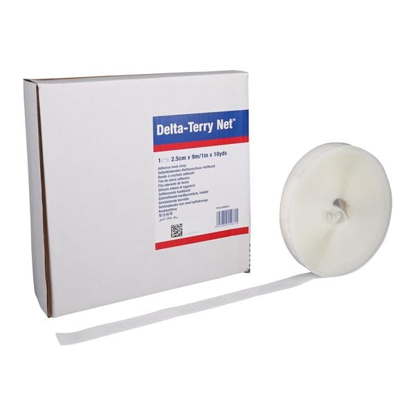 Delta Terry Hook & Loop Closure White 1"x10yd
