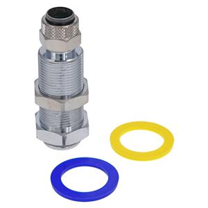 Quick-Disconnect Panel Mount Fitting Female 3/8 in With Shut-Off Each