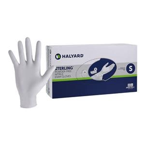 Sterling Nitrile Exam Gloves Small Sterling Silver Non-Sterile 200/Bx, 10 BX/CA
