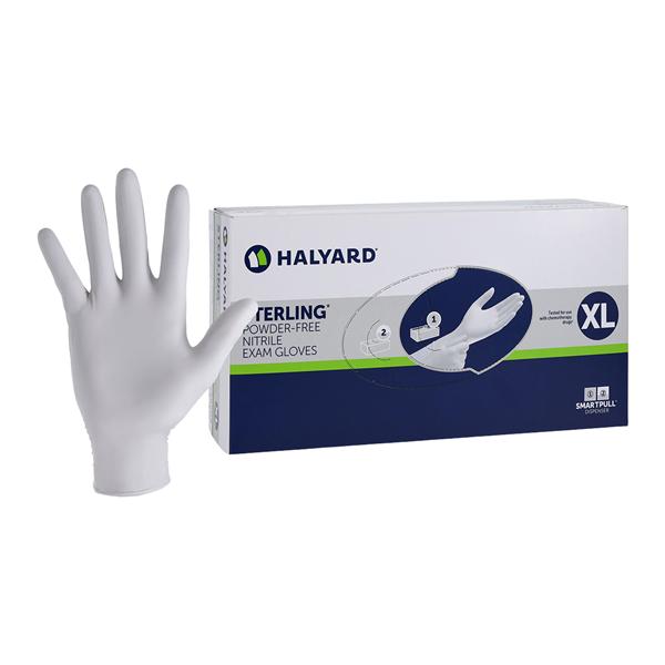 Sterling Nitrile Exam Gloves X-Large Sterling Silver Non-Sterile 170/Bx